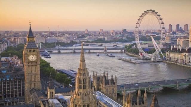 London Arial View in Britain