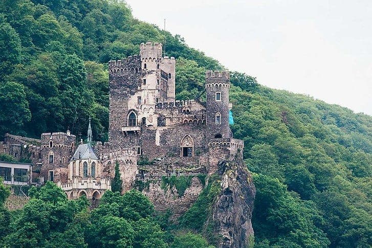 German castle on the Rhine